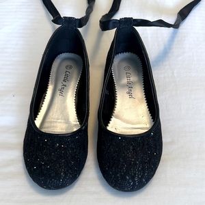 Black sparkly dress up shoes